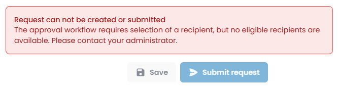 Warning when launching workflow is restricted